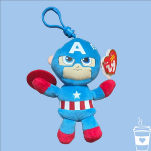 Marvel Captain America Ty Plush Keychain